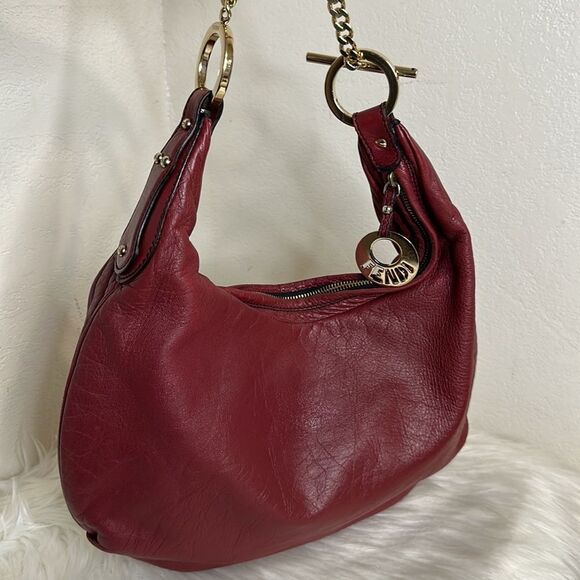 💯Authentic Fendi Hobo Leather Bag🍀 - Picture 12 of 15